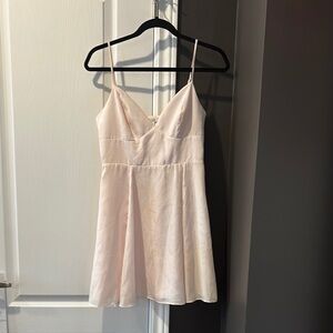 Elegant Pink Spaghetti Strap Dress